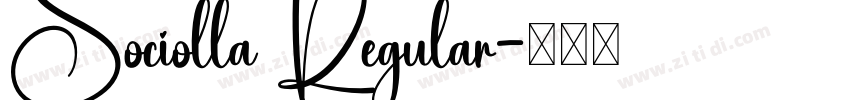 Sociolla Regular字体转换